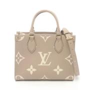 Pre-owned Leather louis-vuitton-bags Louis Vuitton Vintage , Beige , D...