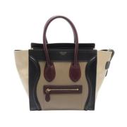 Pre-owned Leather celine-bags Celine Vintage , Beige , Dames