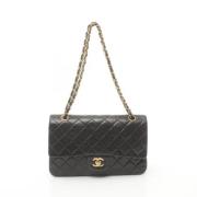 Pre-owned Leather chanel-bags Chanel Vintage , Black , Dames