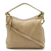 Pre-owned Leather gucci-bags Gucci Vintage , Beige , Dames