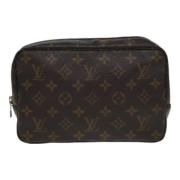 Pre-owned Canvas clutches Louis Vuitton Vintage , Brown , Dames