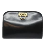 Pre-owned Leather shoulder-bags Salvatore Ferragamo Pre-owned , Black ...