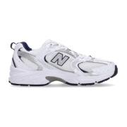 Wit/Donkerblauw Lage Sneakers New Balance , White , Heren