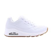 Trendy Dames Sneaker voor Stijl & Comfort Skechers , White , Dames