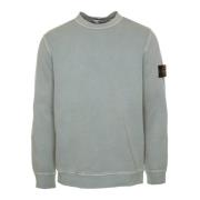 Diagonaal Geweven Sweatshirt met Ronde Hals Stone Island , Gray , Here...