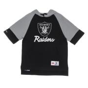 Oakland Raiders Zwarte Fleece Hoodie Mitchell & Ness , Black , Heren