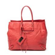 Pre-owned Leather handbags Balenciaga Vintage , Red , Dames