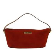 Pre-owned Suede clutches Gucci Vintage , Orange , Dames