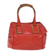 Pre-owned Leather handbags Chloé Pre-owned , Red , Dames