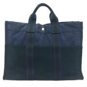 Pre-owned Canvas totes Hermès Vintage , Black , Dames