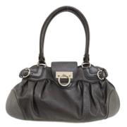 Pre-owned Leather handbags Salvatore Ferragamo Pre-owned , Black , Dam...