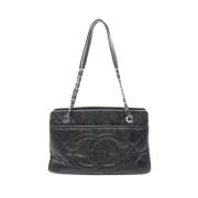 Pre-owned Leather chanel-bags Chanel Vintage , Black , Dames