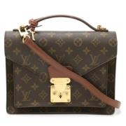 Pre-owned Fabric louis-vuitton-bags Louis Vuitton Vintage , Brown , Da...