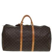 Pre-owned Canvas travel-bags Louis Vuitton Vintage , Brown , Dames