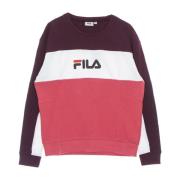 Lichte Crew Neck Sweatshirt Geblokkeerd Barokroos Fila , Multicolor , ...