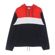 Half Zip Hoodie Zwart/Rood/Wit Fila , Multicolor , Heren