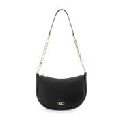 Luxe Leren Schoudertas Michael Kors , Black , Dames