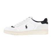 Witte Sneakers met Paardenlogo Ralph Lauren , White , Heren