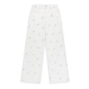 10 Jaar Wide-Leg Jeans Axel Arigato , White , Dames