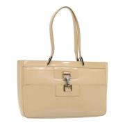 Pre-owned Leather gucci-bags Gucci Vintage , Beige , Dames