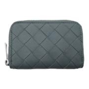 Pre-owned Leather wallets Bottega Veneta Vintage , Blue , Dames