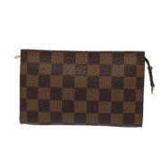 Pre-owned Canvas clutches Louis Vuitton Vintage , Brown , Dames