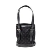 Pre-owned Canvas handbags Louis Vuitton Vintage , Black , Dames