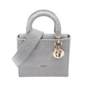 Pre-owned Canvas dior-bags Dior Vintage , Gray , Dames