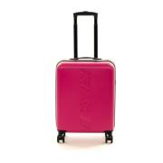 Multicolor tassen met zwenkwielen K-Way , Pink , Dames