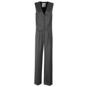 Stijlvolle Jumpsuit voor Vrouwen Moschino , Gray , Dames