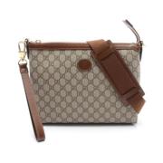 Pre-owned Leather gucci-bags Gucci Vintage , Beige , Dames