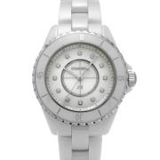 Pre-owned Stainless Steel watches Chanel Vintage , White , Dames