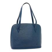 Pre-owned Leather louis-vuitton-bags Louis Vuitton Vintage , Blue , Da...