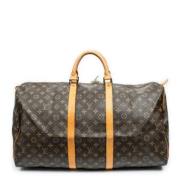 Pre-owned Coated canvas handbags Louis Vuitton Vintage , Brown , Dames