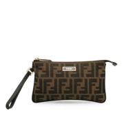 Pre-owned Canvas wallets Fendi Vintage , Brown , Dames