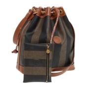 Pre-owned Canvas fendi-bags Fendi Vintage , Brown , Dames