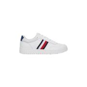 Witte YBS Sneakers, Casual en Moderne Stijl Tommy Hilfiger , White , H...