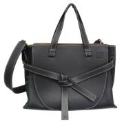 Pre-owned Leather handbags Loewe Pre-owned , Black , Dames