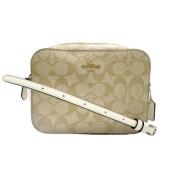 Pre-owned Leather crossbody-bags Coach Pre-owned , Beige , Dames