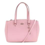 Pre-owned Leather shoulder-bags Coach Pre-owned , Pink , Dames