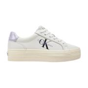 Vulc Platform Laceup Sneakers Calvin Klein , White , Dames