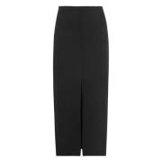 Katoenen Cady Midi Rok met Split Isabel Marant , Black , Dames