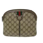 Pre-owned Canvas gucci-bags Gucci Vintage , Beige , Dames