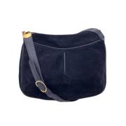 Pre-owned Suede gucci-bags Gucci Vintage , Blue , Dames