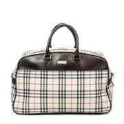 Pre-owned Canvas travel-bags Burberry Vintage , Beige , Dames