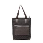 Pre-owned Canvas totes Gucci Vintage , Brown , Dames