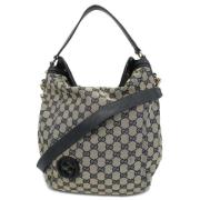 Pre-owned Canvas gucci-bags Gucci Vintage , Blue , Dames