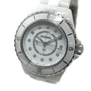 Pre-owned Polyester watches Chanel Vintage , White , Dames