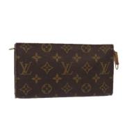 Pre-owned Canvas pouches Louis Vuitton Vintage , Brown , Dames