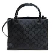 Pre-owned Canvas handbags Gucci Vintage , Black , Dames